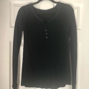 Black and blue sweater